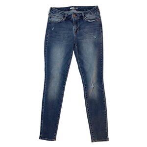 Old Navy Rockstar Super Skinny Mid Rise Blue Denim Jeans Womens Size 6
